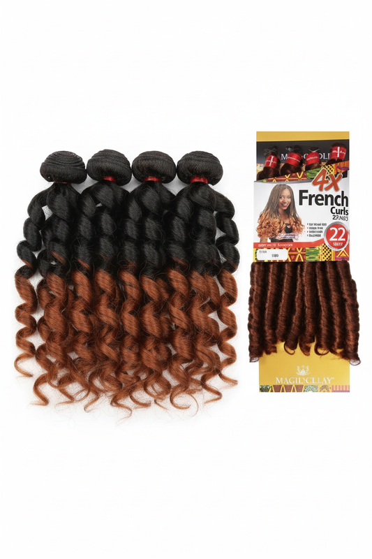 4x French Curls 22" T1B/30